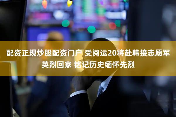 配资正规炒股配资门户 受阅运20将赴韩接志愿军英烈回家 铭记历史缅怀先烈