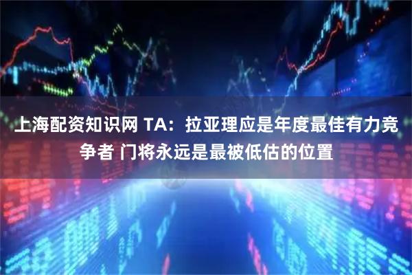 上海配资知识网 TA：拉亚理应是年度最佳有力竞争者 门将永远是最被低估的位置